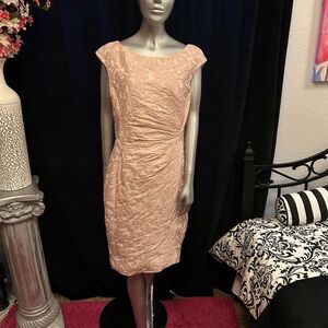 Ralph Lauren Blush Lace Midi Dress